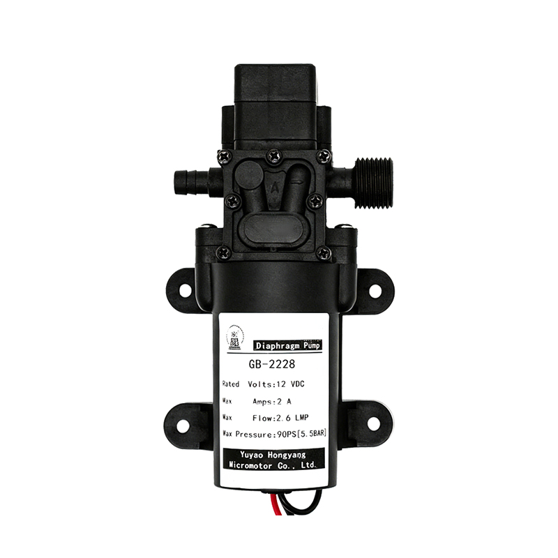 GB-2228 Single-Threaded High-Pressure Water Diaphragm Pump with Right-Side Outlet